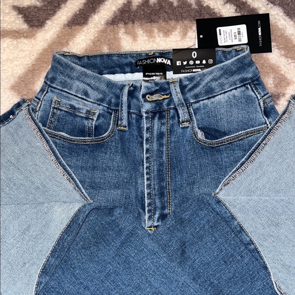 FashionNova side slit jeans - Picture 2 of 7